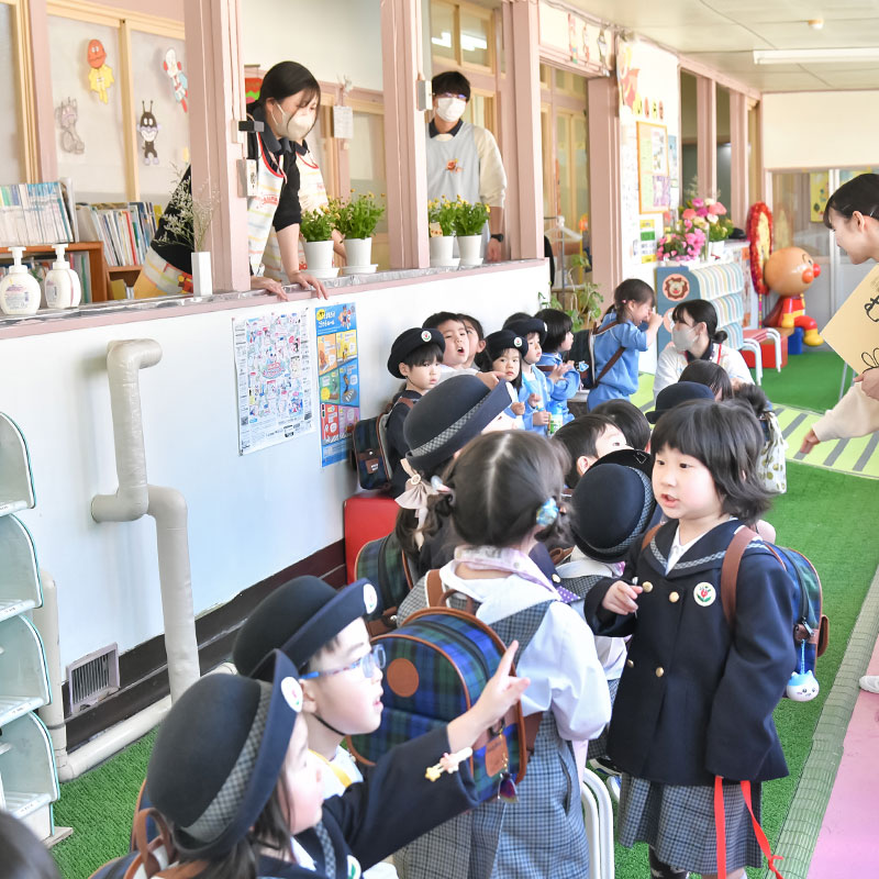 登園の様子